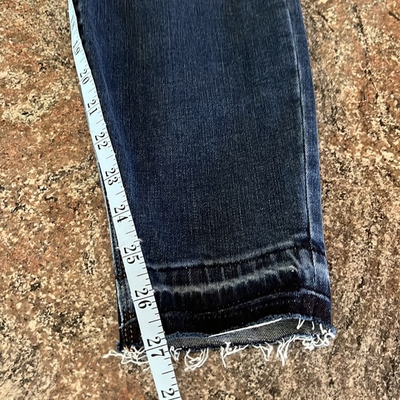 Spanx Distressed Ankle Jeans High Waist Blue Size 1X Skinny Jean Jegging - Picture 9 of 10